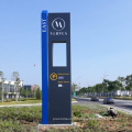 China Custom  Directional Stainless Steel Way Finding Outdoor 3D Pylon Signage